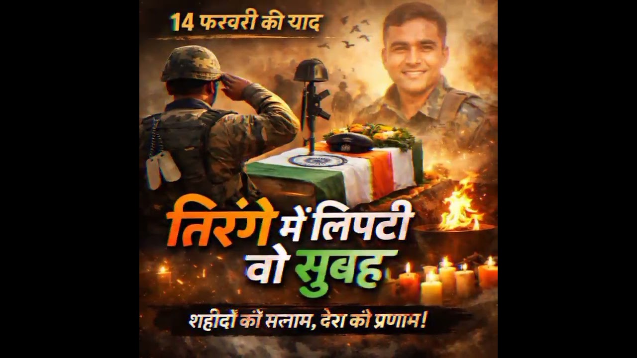 तिरंगे में लिपटी वो सुबह 🇮🇳 | 14 फरवरी पुलवामा शहीदों को भावपूर्ण श्रद्धांजलि | #song #viral #india 