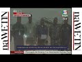 Llegada de Teodoro Obiang Nguema Mbasogo al homenaje por los fallecidos en el helicóptero Z-9