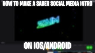 How To Make A SABER Text Social Media INTRO On PHONE! | A Fortnite Editing Tutorial For IOS/Android screenshot 5