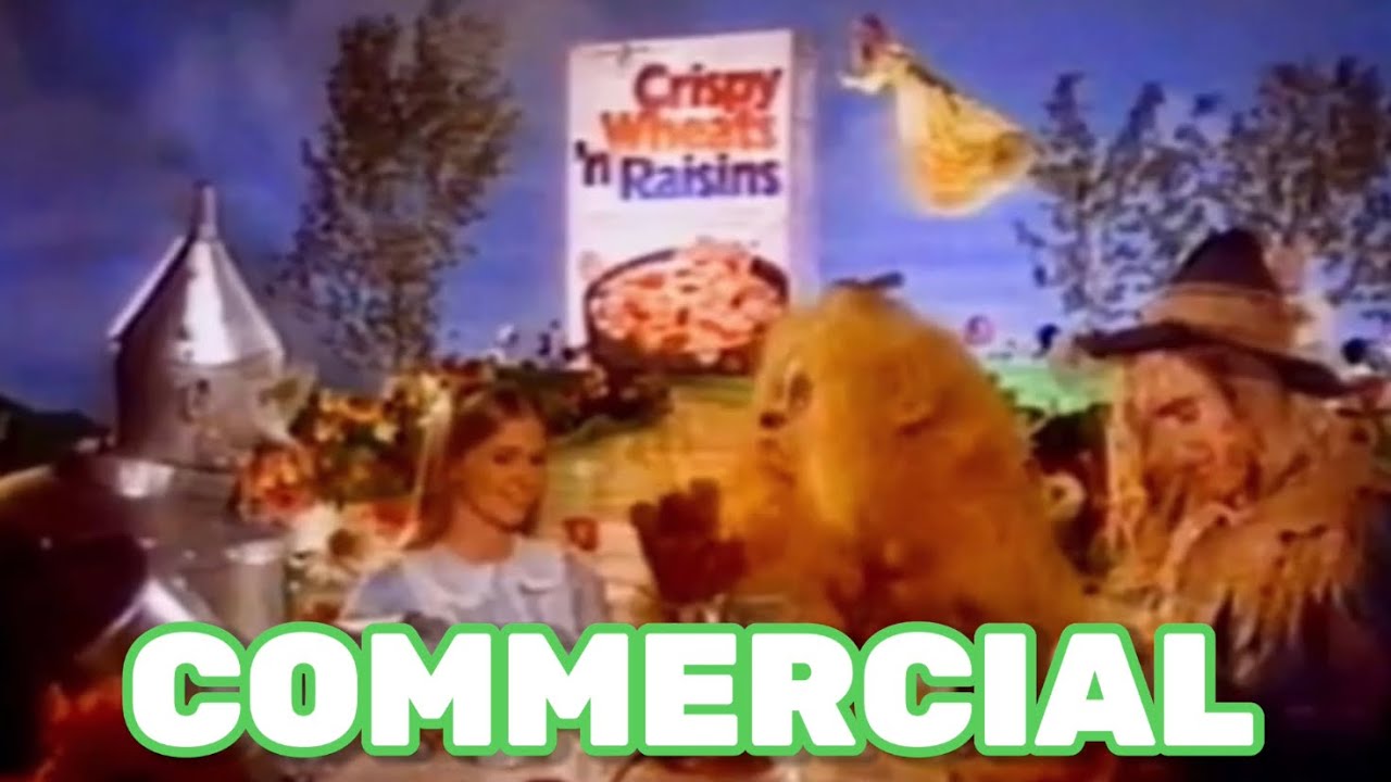 Crispy Wheats ‘n Raisins - The Wizard of Oz - TV Commercial (1980’s)
