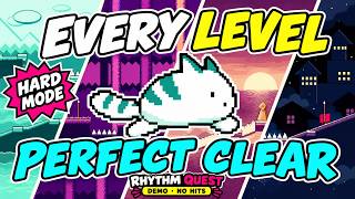 Perfect Run on Every Hard Mode Level - Rhythm Quest Demo (NO COMMENTARY)