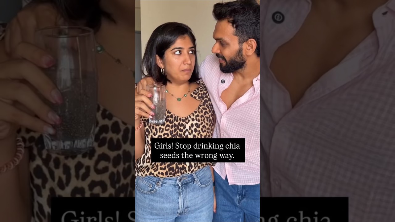Girls! Stop drinking chia seeds the wrong way. #shorts #periodpain #period #relatable #youtubeshorts