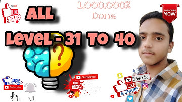brain challenge -draw All levels - 31 to 40 - walkthrough Gameplay ,android , iOS by Anas Faruqi