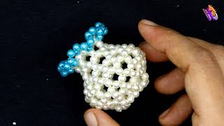 পুতির ব্যাগ রিং/ Most demanding mini flower vase/ beaded key ring/ beaded flower vase/ পুতির ফুলদানি