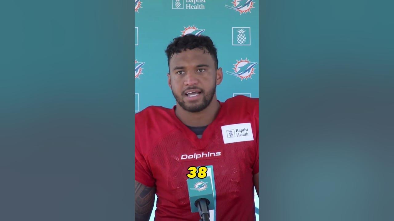 Dolphins QB Tua Tagovailoa challenged reporters to repeat a play