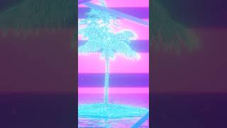 Palm Tree And Neon Triangles Screensaver 4K #short #shorts #shortsvideo #youtubeshorts #youtubeshort