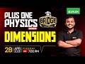 Plus One Physics 2026 Bridge Course | Dimensions | Xylem Plus One