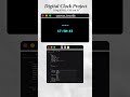 ⏰ Digital Clock using HTML CSS JS | Canvas to Code #shorts #coding #canvastocode #codingtutorial