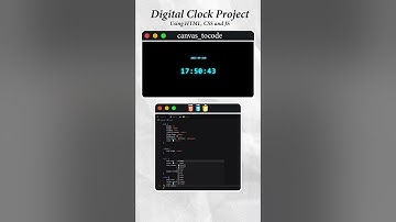 ⏰ Digital Clock using HTML CSS JS | Canvas to Code #shorts #coding #canvastocode #codingtutorial