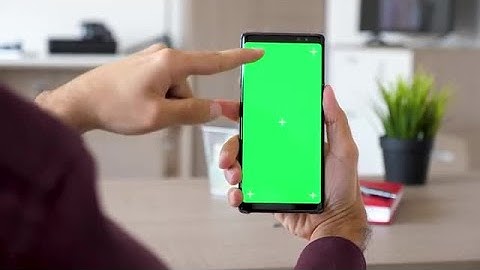 Scrolling On Phone With Green Screen Stock Video