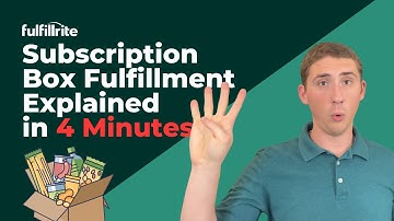 Subscription Box Fulfillment Explained in 4 Minutes