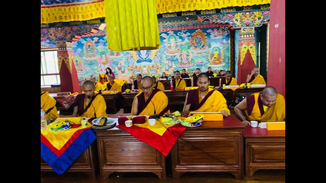 A soulful chant of mantras at Nepal Neydo Tashi Choeling Monastery