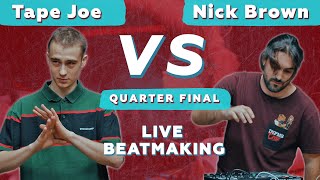 Tape Joe Vs Nick Brown Live Beatmaking Fingerdrumming V1 Battle 21.01.2022