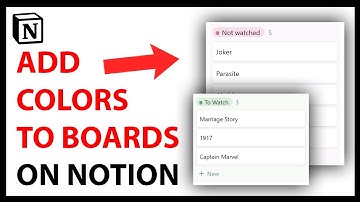How to Add Colors to Boards in Notion