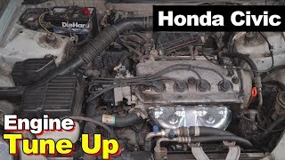 2000 Honda Civic 1.6L Exhaust Manifold Catalytic Converter Tune Up Spark Plugs Wires Cap Rotor