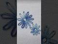 Easy Lazy Daisy Stitch Flower Embroidery #embroidery #trending #shorts