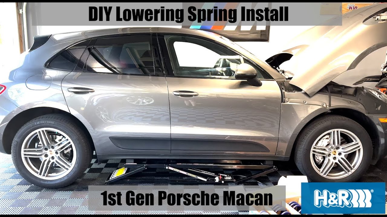 DIY Lowering Spring Install Porsche Macan (1st Gen) YouTube