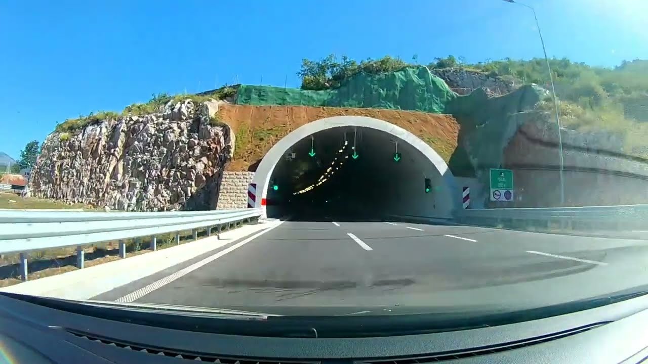 Новая ШОССЕ к морю Черногория - шоссе к морю - участок Смоковац Подгорица Колашин лето 2022