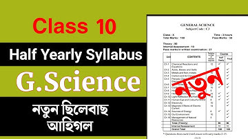 General science syllabus 2026 | hslc 2026 | Syllabus | Science | Tech of MH