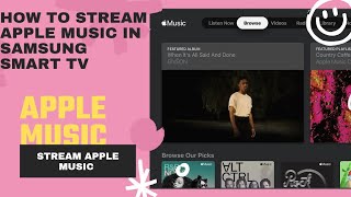how to use apple music in your samsung tv⚡how to install apple music app in samsung tv⚡applemusic 🎶