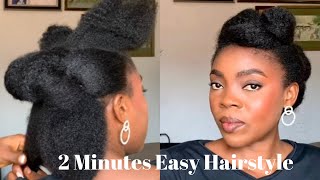 SIMPLE AND EASY HAIRSTYLES FOR 4C NATURAL HAIR |NO GEL, NO EXTENSIONS | HOW TO| PART 1