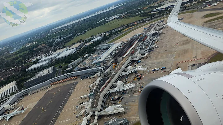 Lufthansa Airbus A320neo Summer Takeoff from London Heathrow to Munich
