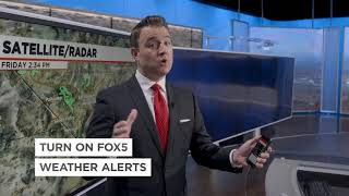 Weather alerts on the FOX5 News app screenshot 1