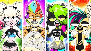 Rocky Rakoon's Rockstar Transformation / Funny Animation Meme Mega Mix Comp #Shorts #tiktok #viral