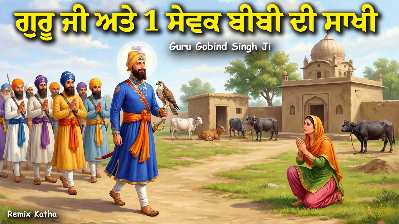 ਗੁਰੂ ਜੀ ਅਤੇ 1 ਸੇਵਕ ਬੀਬੀ ਦੀ ਸਾਖੀ | Guru Gobind Singh Ji | Remix Katha | United Khalsa