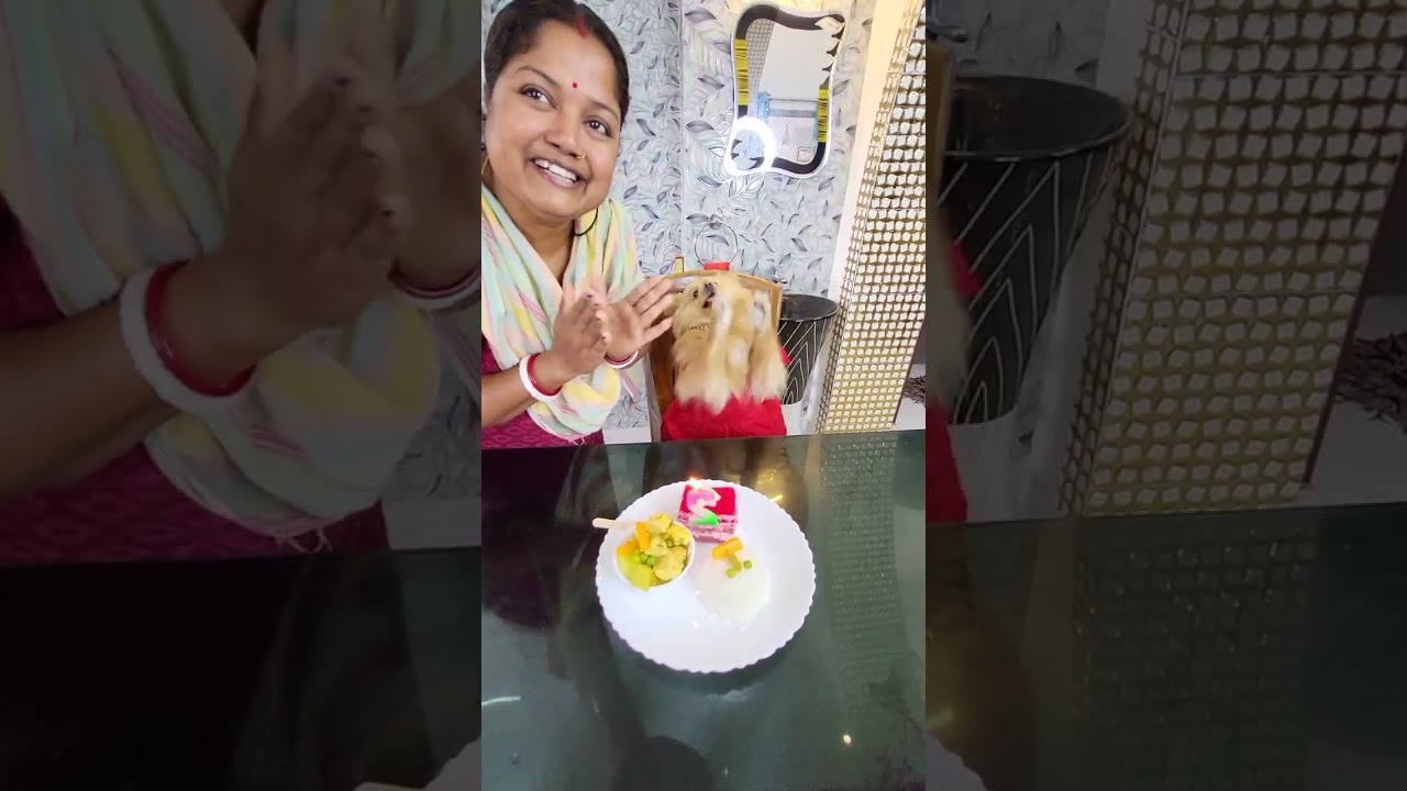 Чику была очень рада дню рождения Чику😘😘😘 #влог