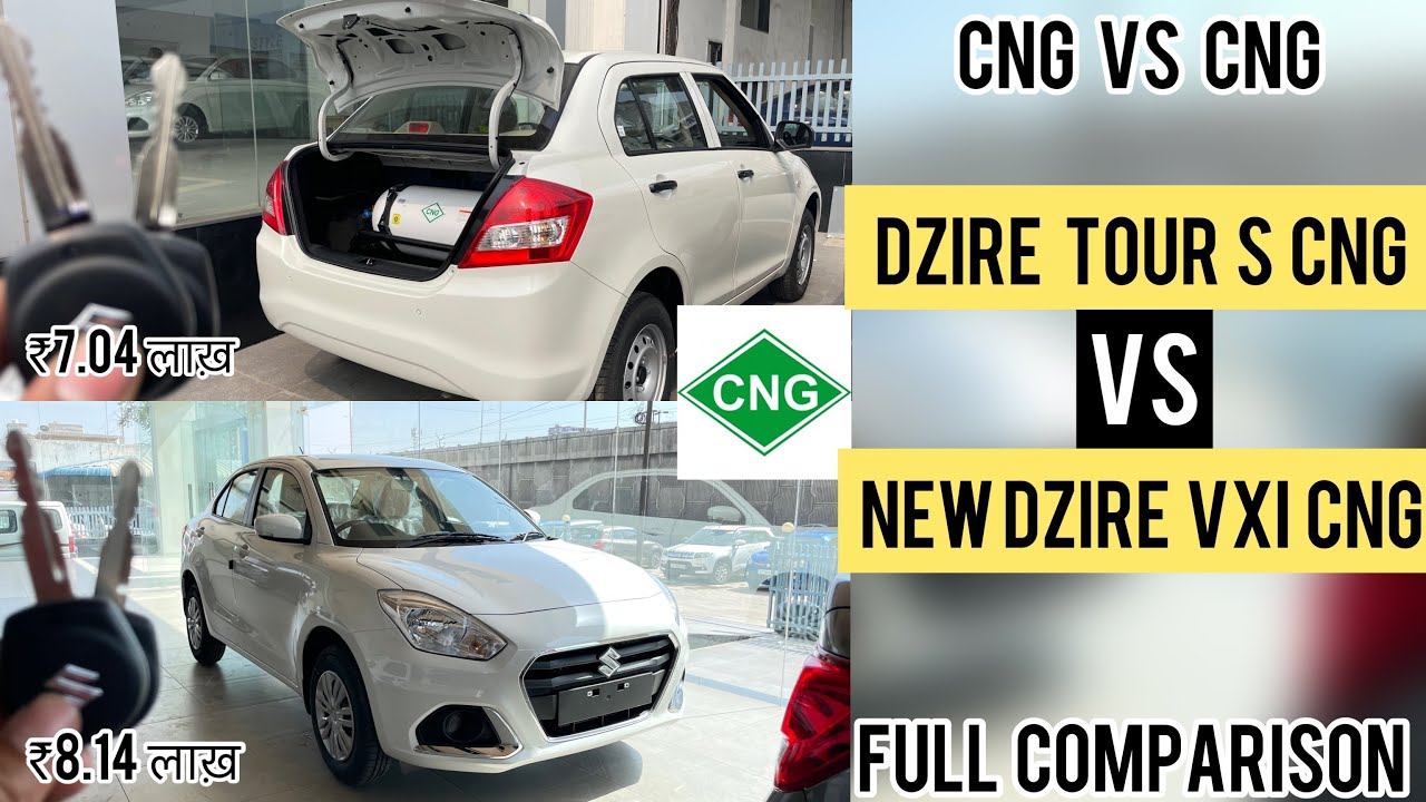 dzire tour s cng vs xcent prime cng