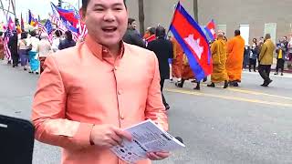 ពិធីហែរ Parade Khmer New Year in Long Beach, California, USA