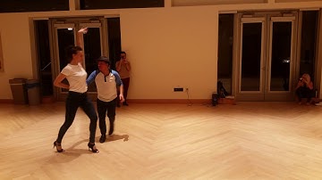 Salsa On2 Intermediate Turn Pattern Combo Partnerwork by Sergio and Sheena #97