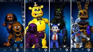 FNAF AR - Random hoax Animatronics Jumpscare & workshop animations COMPILATION - COMPILACIÓN