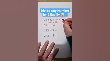 Division Tips and Tricks | Easy Division Tricks for Large and Small Numbers 😉