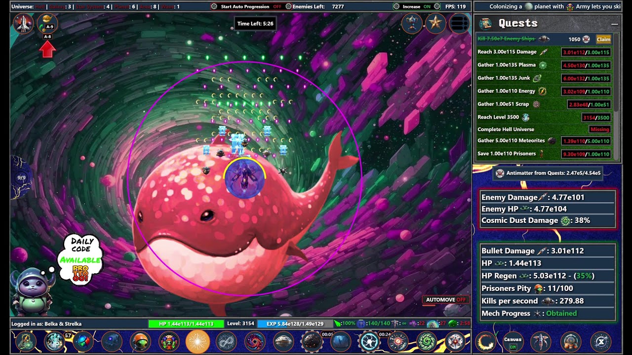 Galaxy Idle Clicker - BB1 | SN5 | BH25 +