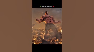 When Fire Meets Rage: Hulk vs Red Hulk 🔥