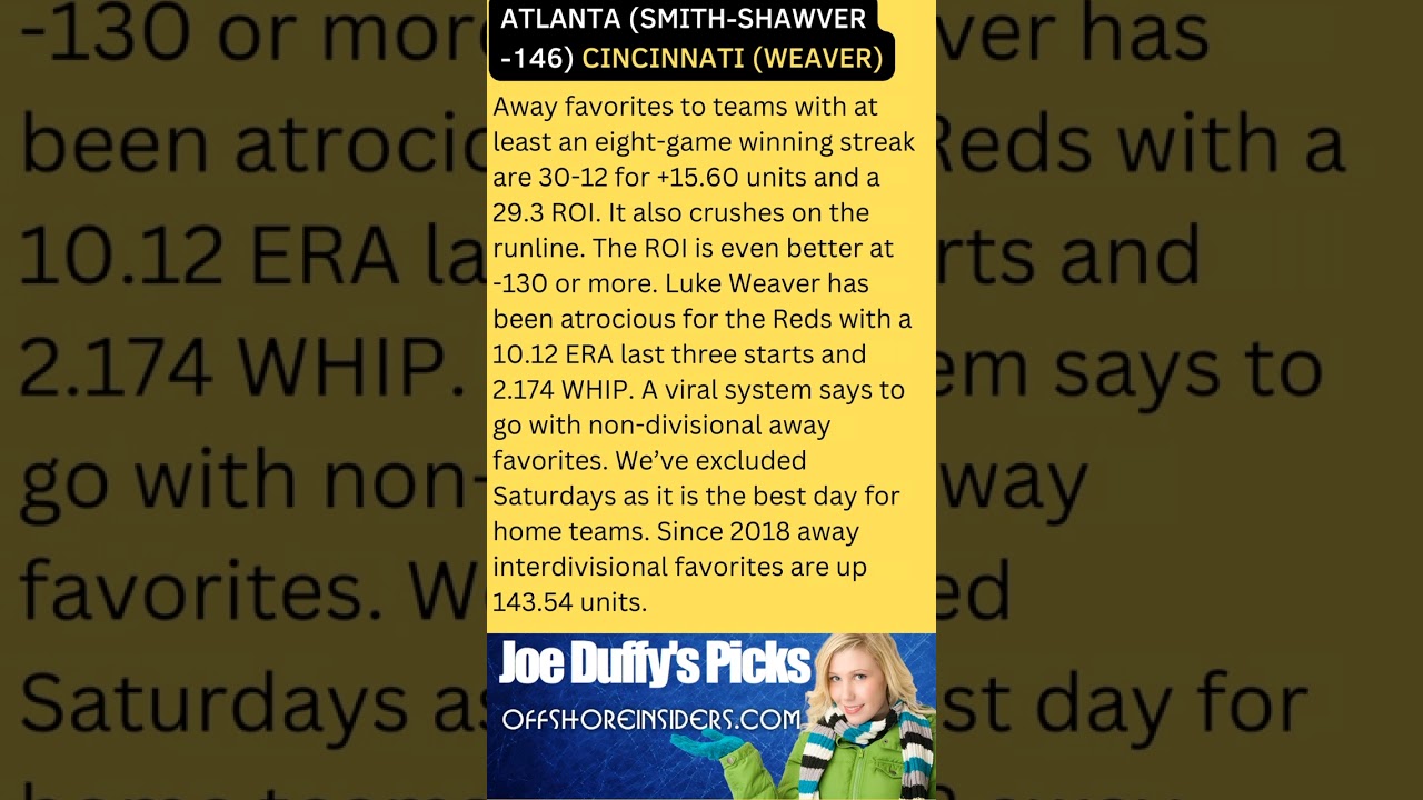 WATCH: Free Sports Pick From Best Baseball Handicapper