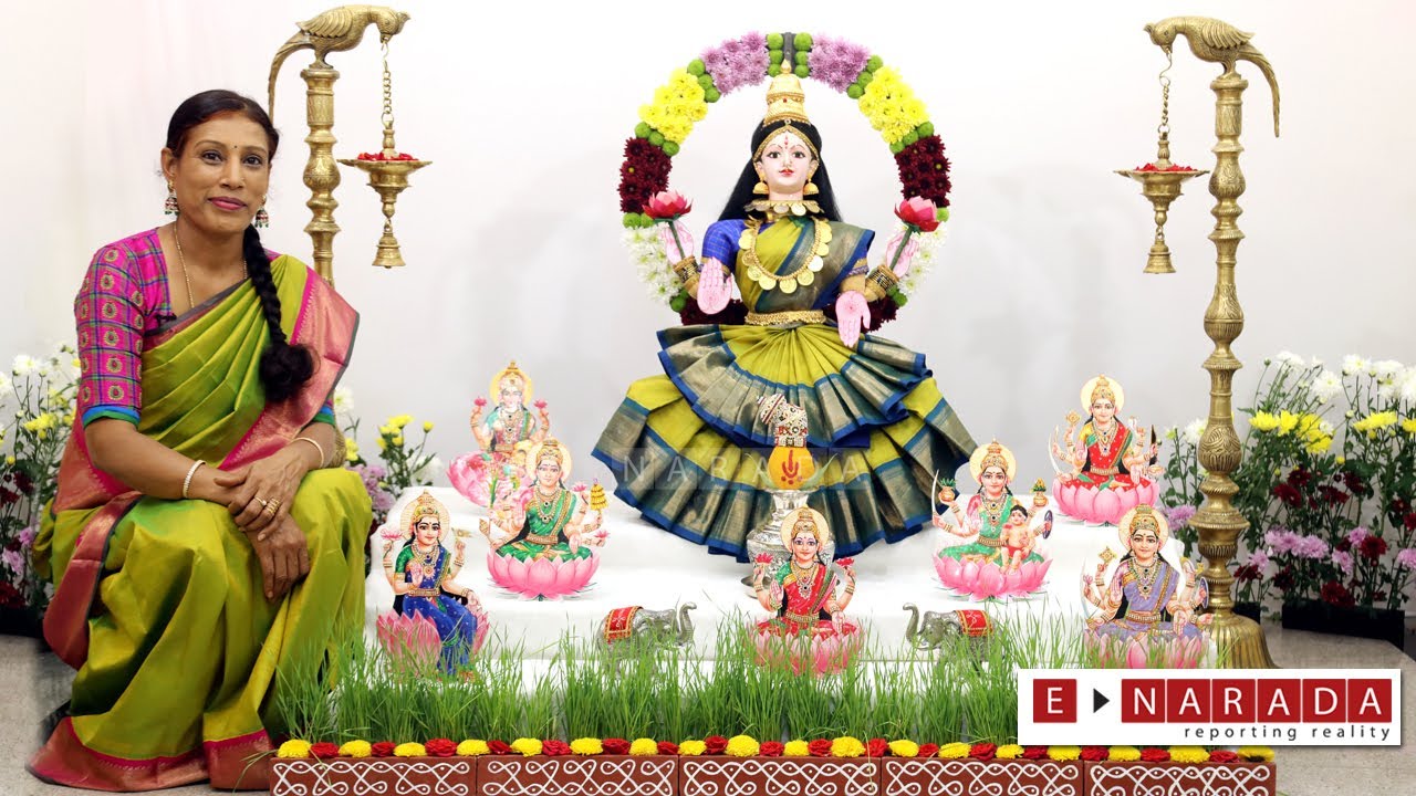 varamahalakshmi 2022 | festival decoration ideas | Goddess Lakshmi pictures  | varalakshmi vratham - YouTube