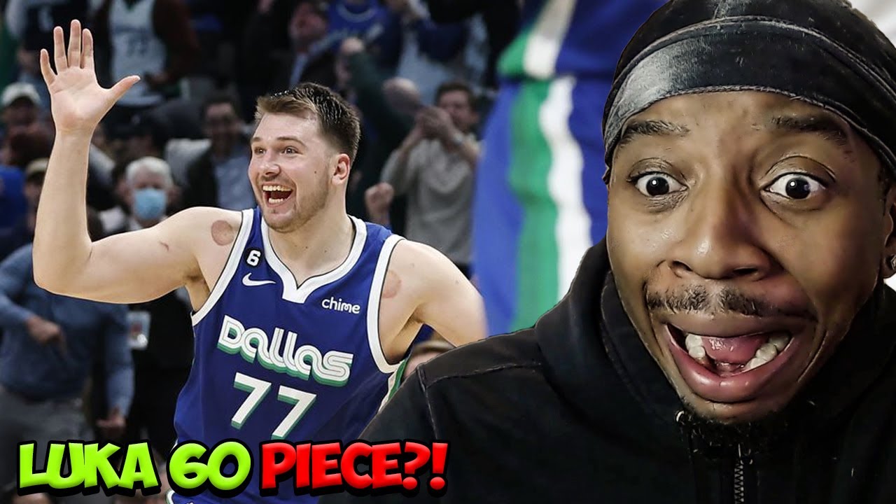 REACTING TO Luka Doncic Historic 60 Pts, 21 Rebs, 10 Asts Triple-Double ...