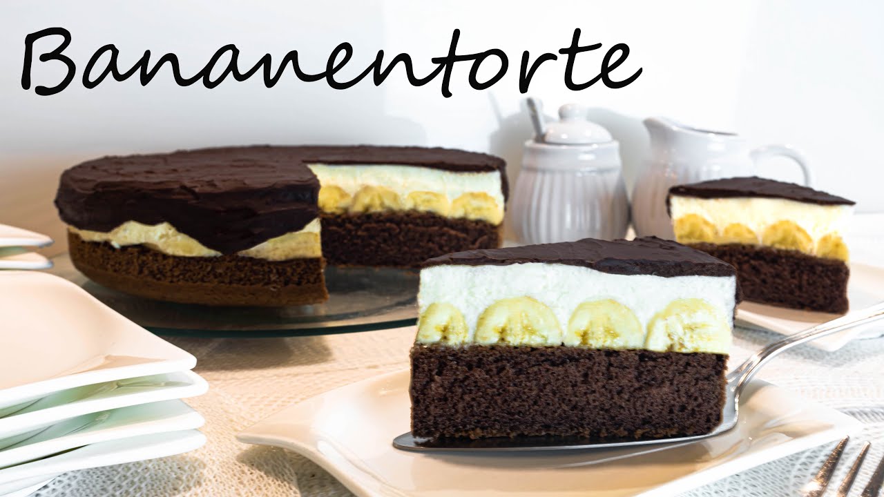 die perfekte Torte für Bananenliebhaber 🍌 | leckere Bananen-Quark-Torte