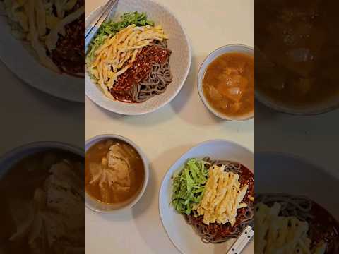 辣拌蕎麥麵（下方醬料分享） #料理日記 #蕎麥麵#辣拌麵#麵料理#拌麵