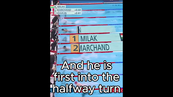 Leon Marchand's Incredible Last Leg in the 200 Fly at the 2024 Paris Olympics #swimming #olympics