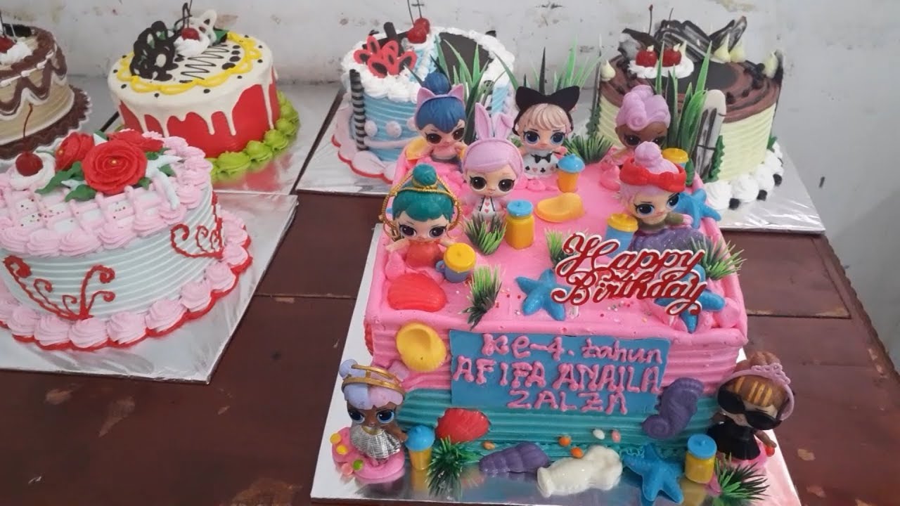 Kue Ulang Tahun Lol Mudah Sederhana Dan Simpel Kue Ultah Motif Anak Anak Pakai Mainan Lol Youtube