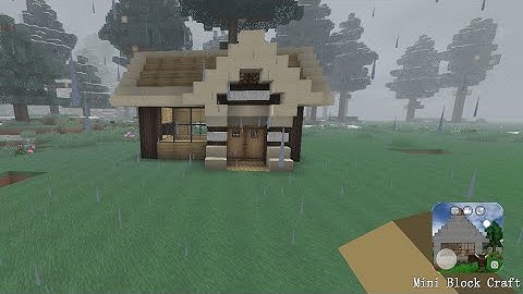 Mini Block Craft || How to build a simple survival house || part-21 ||