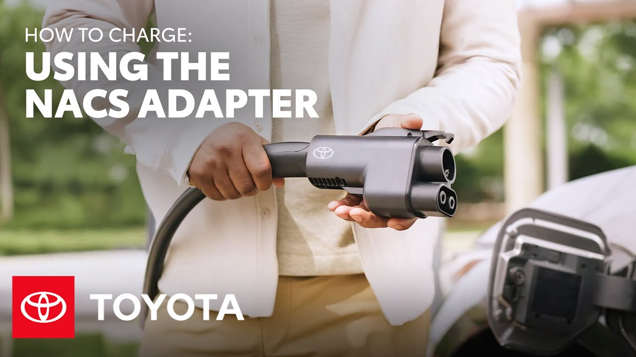 How to Use NACS Charging Adapter for Toyota bZ4X | Toyota