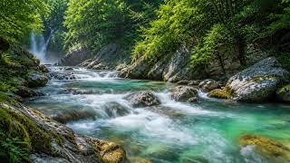 Peaceful River Sounds for Sleep | Gentle Flowing Water Nature White Noise All Night Long