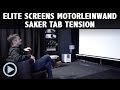 Tension Motorleinwand Elite Screens Saker Tab Tension Max White Test