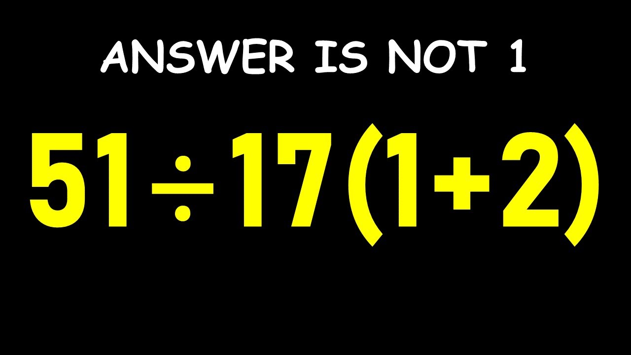 Only 1 in 5 Can Solve This Math Problem!