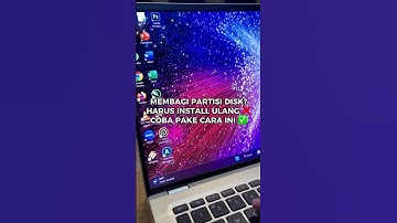 CARA MEMBAGI PARTISI DISK DI LAPTOP/PC #shorts